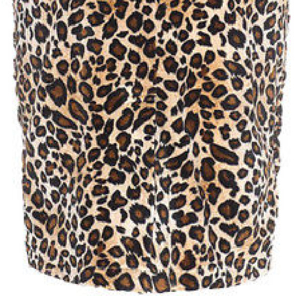 Leopard Pin Up VERiTY Velvet Fitted SKIRT RUCHED S - Picture 6 of 7